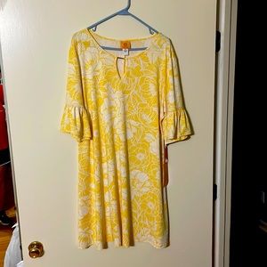 Ruby Rd. Yellow/White dress.  New with tags.